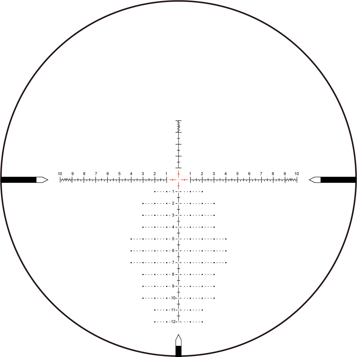 TAURUS 6-24x50 HD MIL Rifle Scope VTA-3 Mil reticle 34mm tube