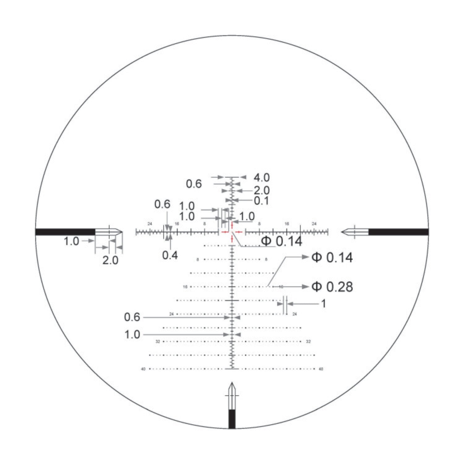 MOA Reticle