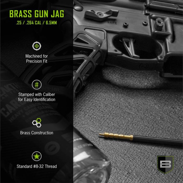 Clean Technologies Brass Jag, .25, 264 Caliber & 6.5mm