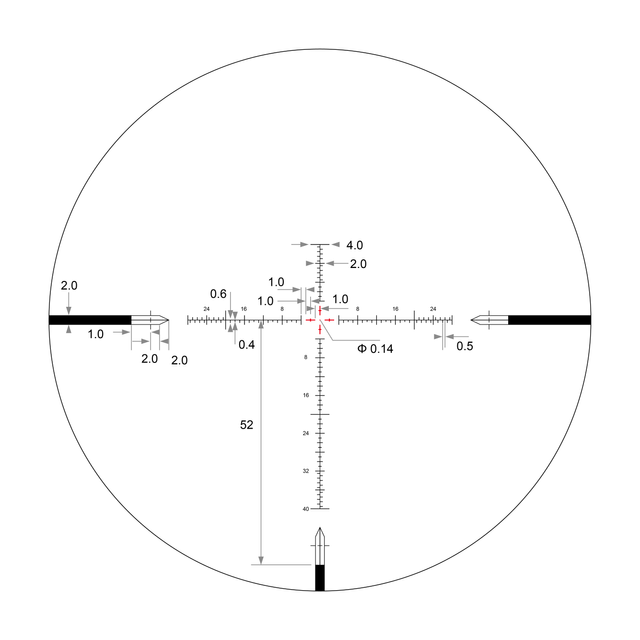 EPL-4 | 6-24×50 FFP | VHR ILLUMINATED RETICLE WITH ZERO STOP – 30mm Tube