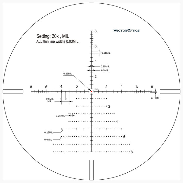 Continental x6 5-30x56 SFP ZERO STOP Tactical Riflescope