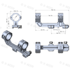 30mm 1-Piece Extended Picatinny AR Mount