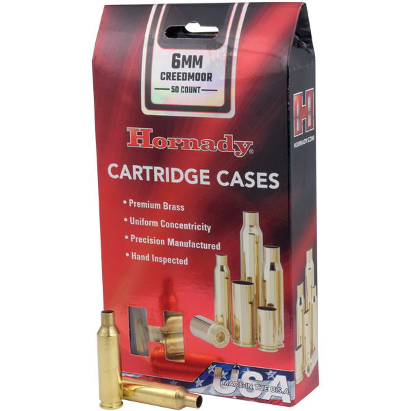 6MM CREEDMOOR BRASS CASES (50)