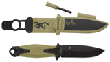 BROWNING KNIFE IGNITE FIXED BLACK/GREEN 10CM