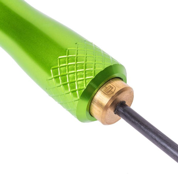 Clean Technologies 39" Carbon Fiber Cleaning Rod w/ Rotating, Ergonomic Aluminum Handle, .22 thru 50 Caliber & 5mm, 8-32 Threads,