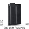 MDT 10 Round Metal Magazine - .300 WSM / 6.5 PRC Black