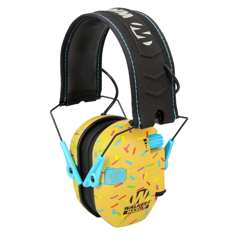 Razor Slim Electronic Ear Muffs Gold Sprinkles