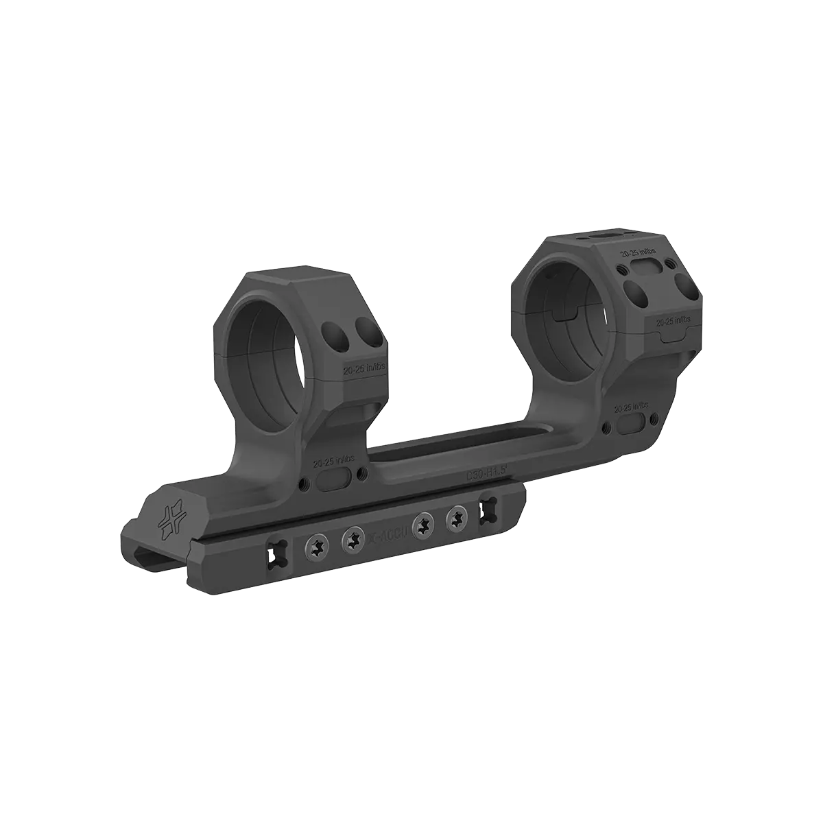 30mm X-MOD 1.5'' One Piece Extended Picatinny Mount