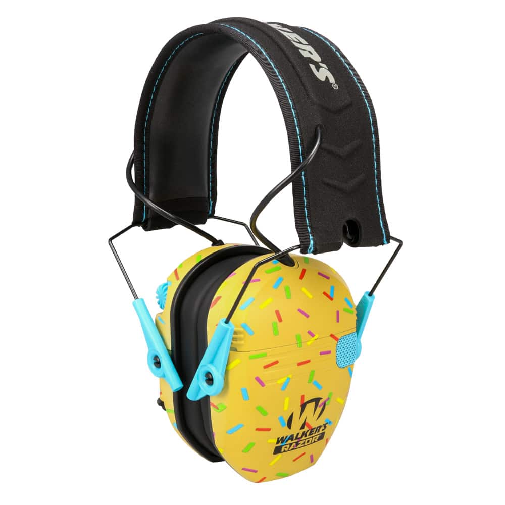 Razor Slim Electronic Ear Muffs Gold Sprinkles
