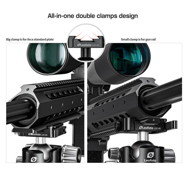 LH-47SC Low Profile Ballhead with Dual Profile Picatinny/Arca Clamp