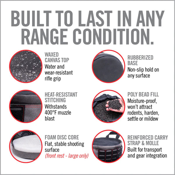Ratchet Rest™ – Adjustable Height Shooting Bags