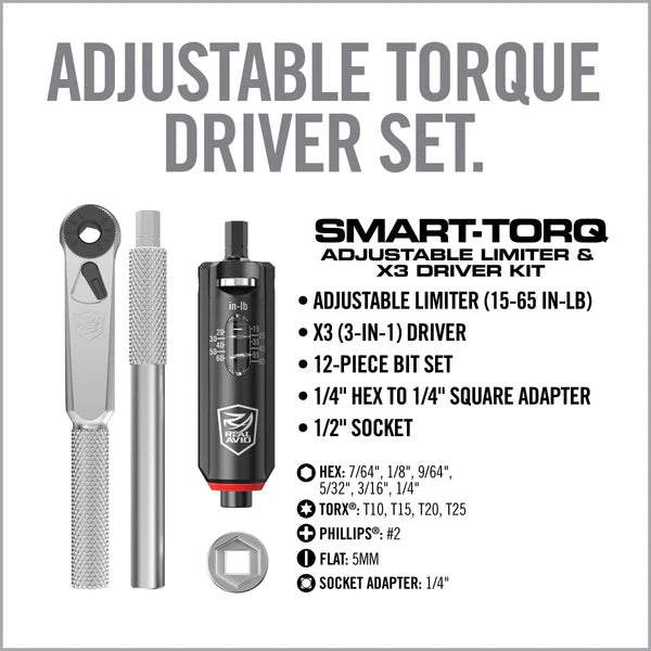 Smart-Torq® Adjustable Limiter & X3™ Driver Kit Precision Torque Meets Versatile Control.