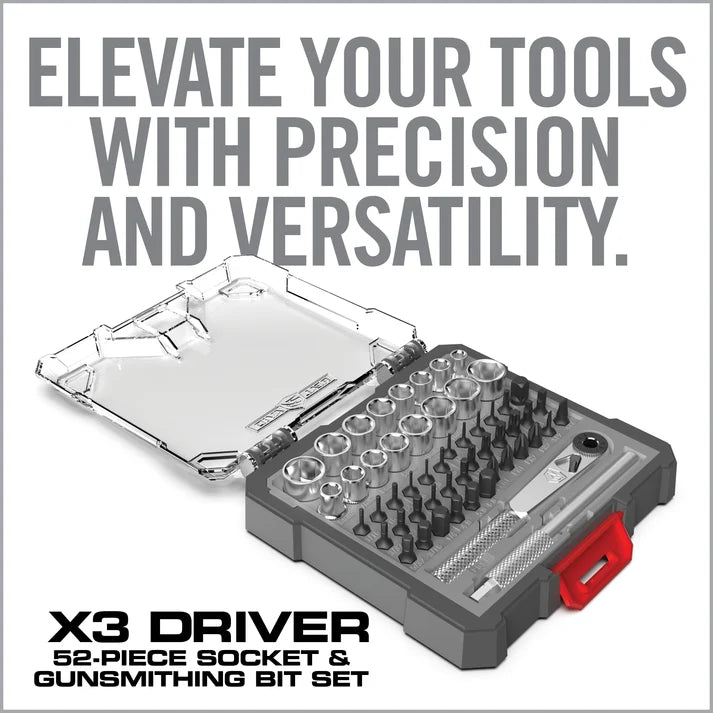 Real Avid X3™ Driver 52-Piece Socket & Gunsmithing Bit Set