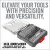 Real Avid X3™ Driver 52-Piece Socket & Gunsmithing Bit Set