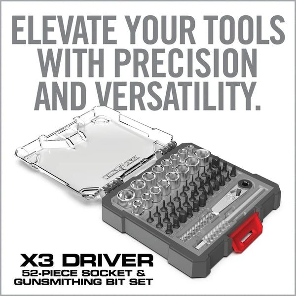Real Avid X3™ Driver 52-Piece Socket & Gunsmithing Bit Set