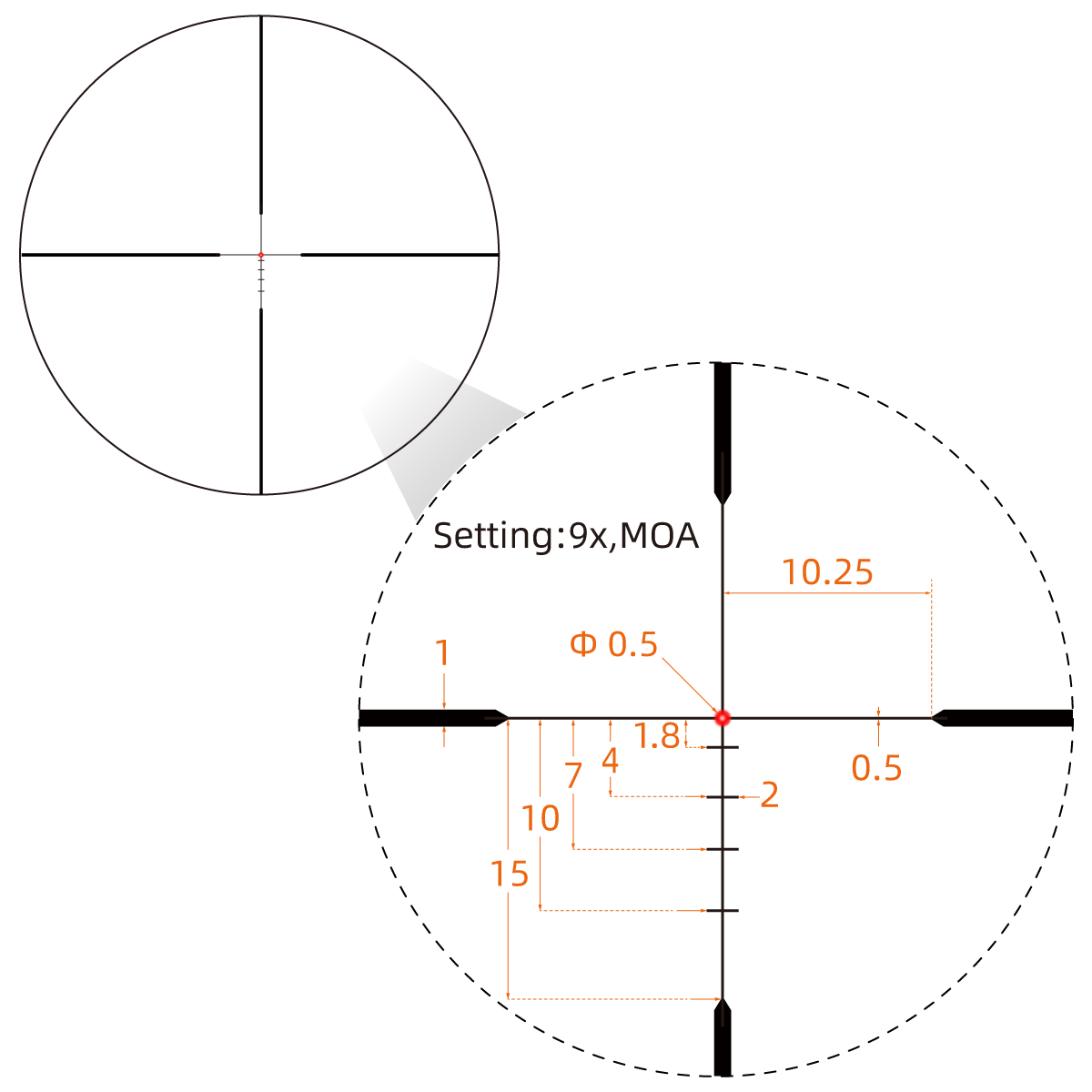 Matiz 3-9x50 Fiber SFP Scope