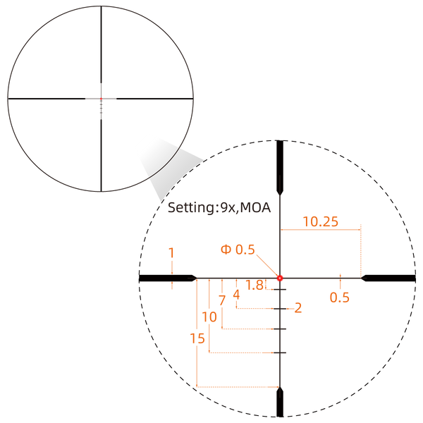 Matiz 3-9x50 Fiber SFP Scope