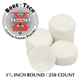 BORE TECH ROUND PATCH 1-1/2IN 250 PACK