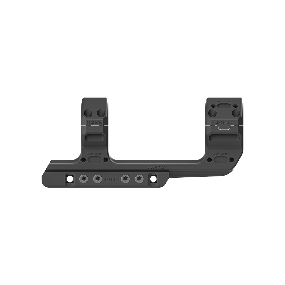 30mm X-MOD 1.5'' One Piece Extended Picatinny Mount