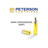 Peterson 6mm Creedmoor (SRP) Brass Cartridge Cases (50)