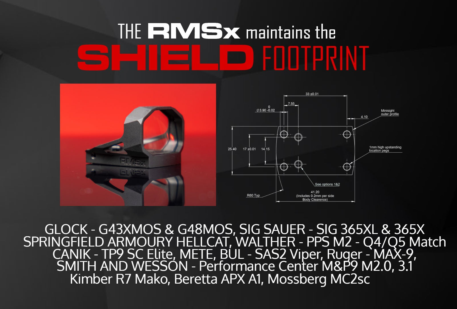RMSx – Reflex Mini Sight XL Lens – 4MOA