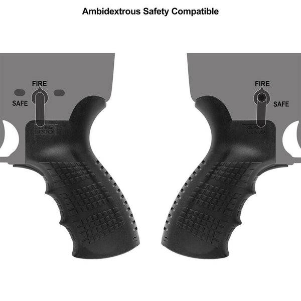 PRO AR15 AMBIDEXTROUS PISTOL GRIP, BLACK