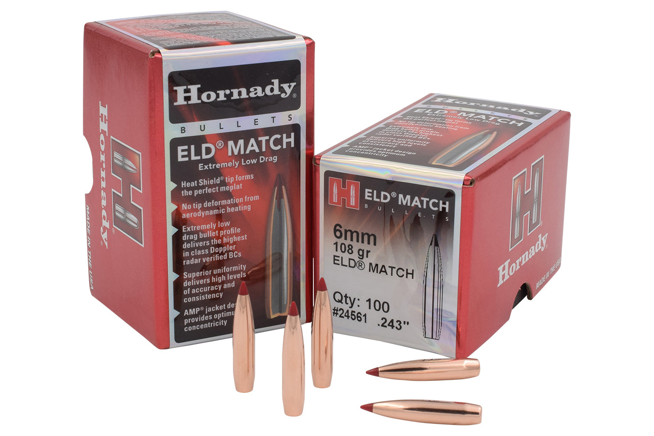 108gr ELD-M 6mm (.536 BC) (100)